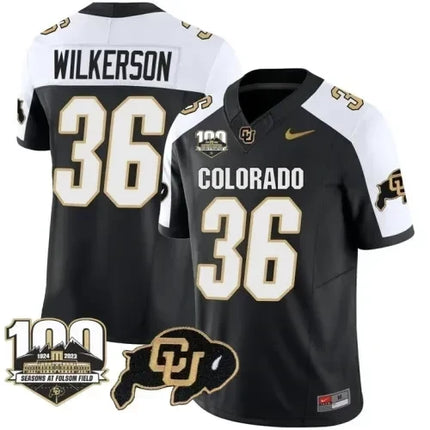 Men?s Colorado Buffaloes Vapor Stitched Jersey ? 100th Seasons At Folsom Field
