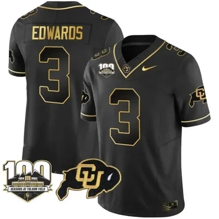 Men?s Colorado Buffaloes Vapor Stitched Jersey ? 100th Seasons At Folsom Field