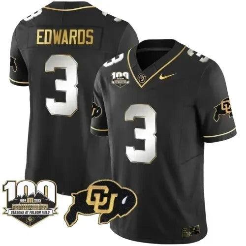 Men?s Colorado Buffaloes Vapor Stitched Jersey ? 100th Seasons At Folsom Field