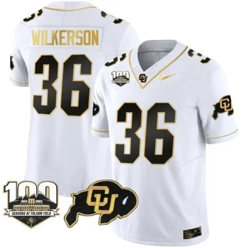 Men?s Colorado Buffaloes Vapor Stitched Jersey ? 100th Seasons At Folsom Field