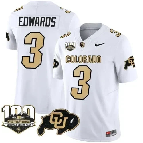 Men?s Colorado Buffaloes Vapor Stitched Jersey ? 100th Seasons At Folsom Field