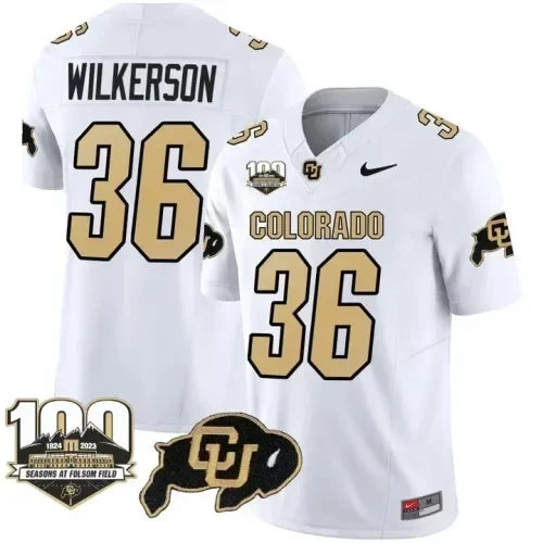 Men?s Colorado Buffaloes Vapor Stitched Jersey ? 100th Seasons At Folsom Field