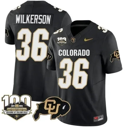 Men?s Colorado Buffaloes Vapor Stitched Jersey ? 100th Seasons At Folsom Field