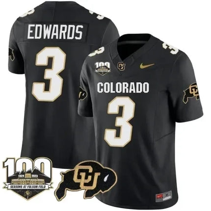 Men?s Colorado Buffaloes Vapor Stitched Jersey ? 100th Seasons At Folsom Field