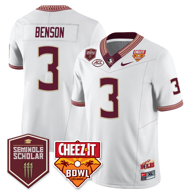 Men’s Florida State Seminoles Football Vapor Jersey – All Stitched