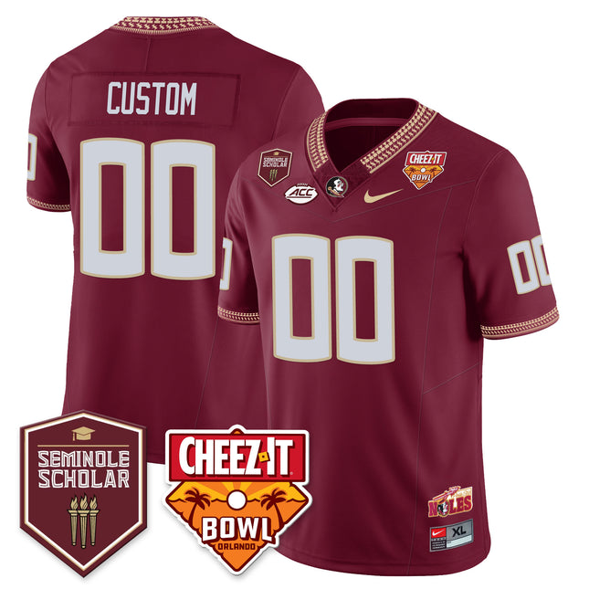 Men’s Florida State Seminoles Football Vapor Jersey – All Stitched