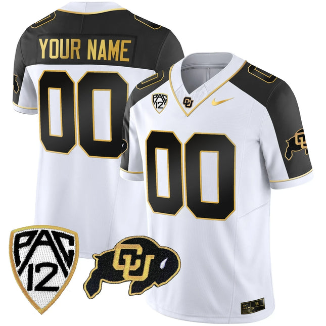 Colorado Buffaloes Vapor Limited Gold Custom Jersey ? All Stitched