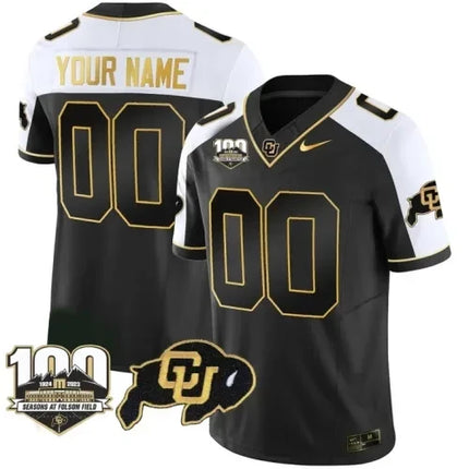 Colorado Buffaloes Vapor Custom Jersey – 100th Seasons At Folsom Field