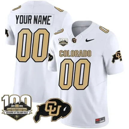 Colorado Buffaloes Vapor Custom Jersey – 100th Seasons At Folsom Field