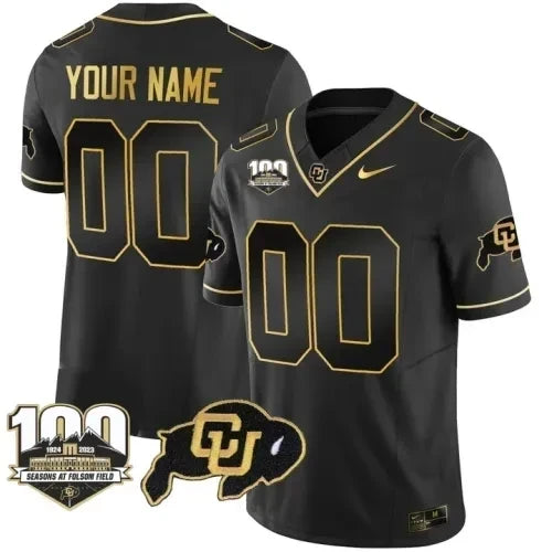 Colorado Buffaloes Vapor Custom Jersey ? 100th Seasons At Folsom Field