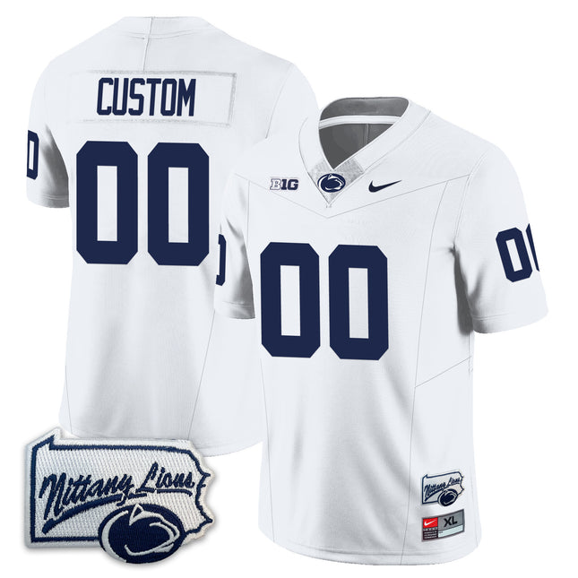 Men's Penn State Nittany Lions Football Custom Jersey - All Stitched