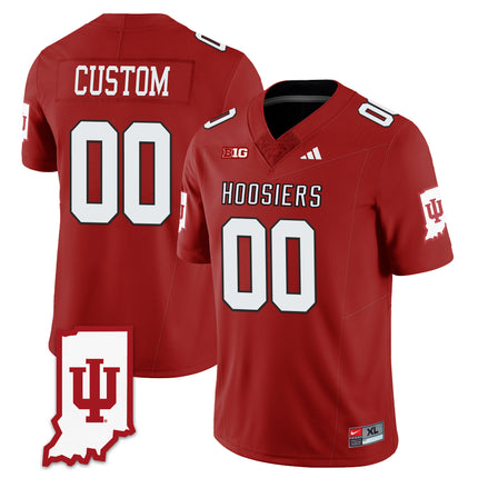 Custom Indiana Hoosiers Football Limited Vapor Jersey - All Stitched