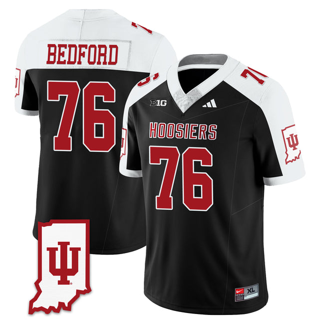 Men's Indiana Hoosiers Football Jersey All Stitched - Indiana Map