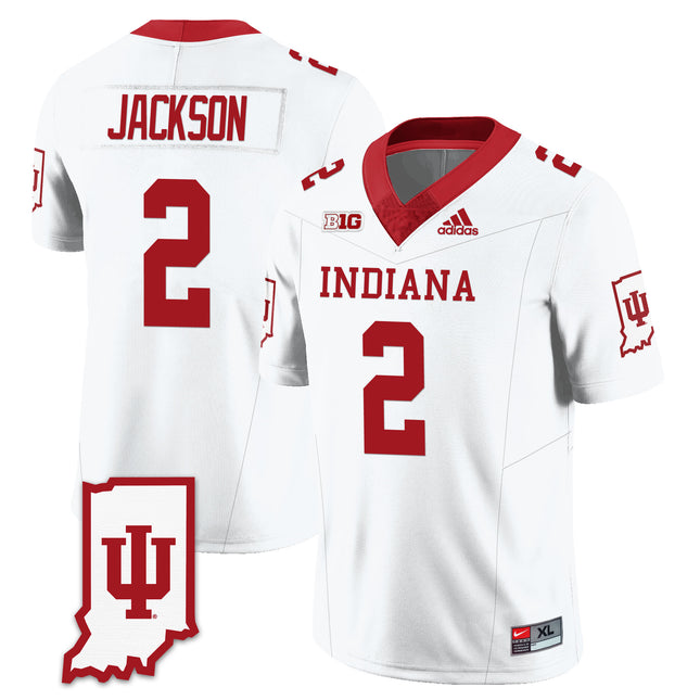 Men's Indiana Hoosiers Football Jersey All Stitched - Indiana Map