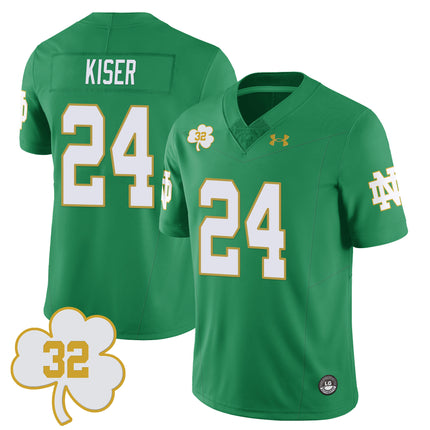 Men's Notre Dame Football Johnny Lujack Patch Jersey - All Stitched