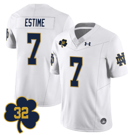 Men's Notre Dame Football Johnny Lujack Patch Jersey - All Stitched