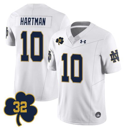 Men's Notre Dame Football Johnny Lujack Patch Jersey - All Stitched