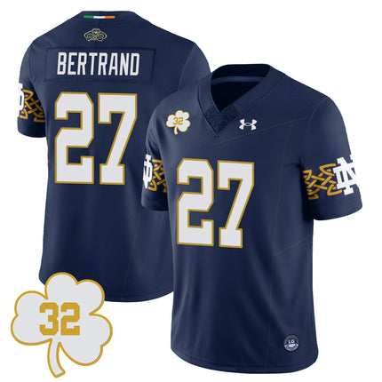 Men's Notre Dame Football Johnny Lujack Patch Jersey - All Stitched