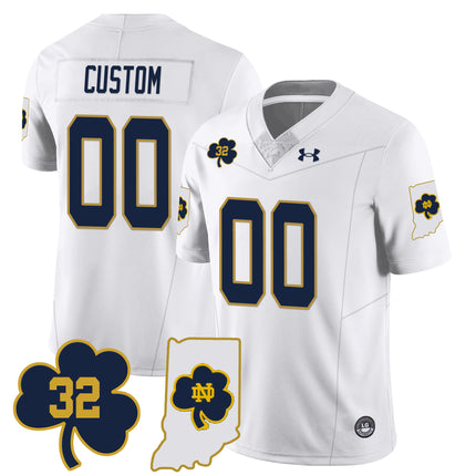 Custom Notre Dame Football TaxSlayer Gator Bowl Jersey - Johnny Lujack Patch