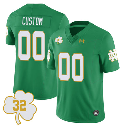 Custom Notre Dame Football TaxSlayer Gator Bowl Jersey - Johnny Lujack Patch