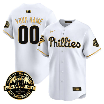 Phillies Citizen Bank Park's 20Th Anniversary Custom Jersey - All Stitched