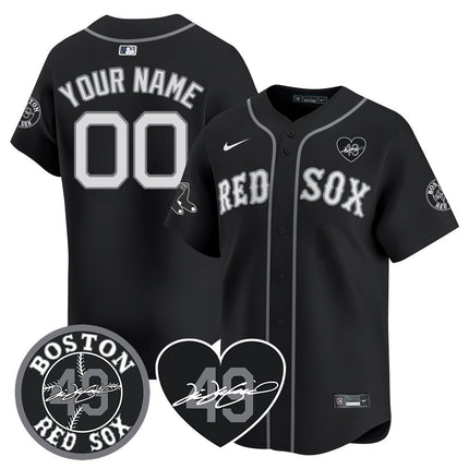 Custom Red Sox Tim Wakefield Memorial Jersey ? All Stitched