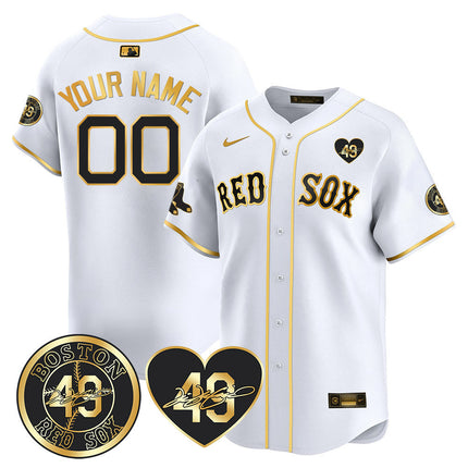 Custom Red Sox Tim Wakefield Memorial Jersey ? All Stitched
