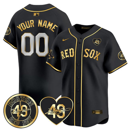 Custom Red Sox Tim Wakefield Memorial Jersey ? All Stitched