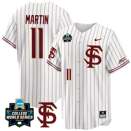 Men's Florida State Seminoles 2024 College World Series Vapor Premier Limited Jersey V1 - All Stitched