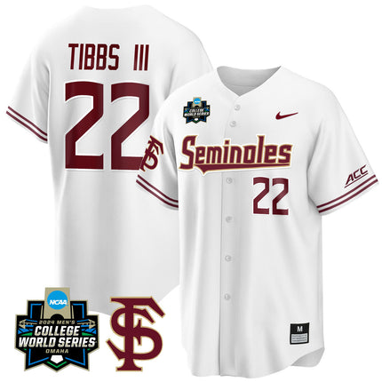 Men's Florida State Seminoles 2024 College World Series Vapor Premier Limited Jersey V1 - All Stitched