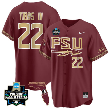 Men's Florida State Seminoles 2024 College World Series Vapor Premier Limited Jersey V2 - All Stitched