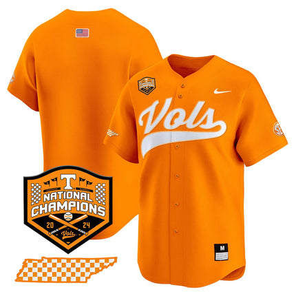Men's Tennessee Volunteers 2024 National Champions Vapor Premier Limited Jersey - All Stitched