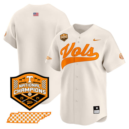 Men's Tennessee Volunteers 2024 National Champions Vapor Premier Limited Jersey - All Stitched