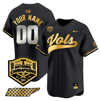 Custom Tennessee Volunteers 2024 National Champions Vapor Premier Limited Jersey - All Stitched