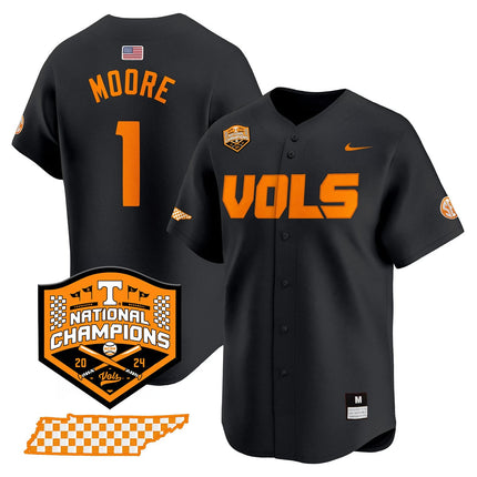 Men's Tennessee Volunteers 2024 National Champions Vapor Premier Limited Jersey V1 - All Stitched
