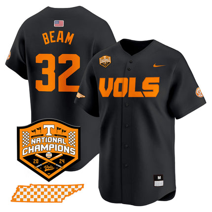 Men's Tennessee Volunteers 2024 National Champions Vapor Premier Limited Jersey V1 - All Stitched