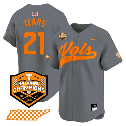 Men's Tennessee Volunteers 2024 National Champions Vapor Premier Limited Jersey - All Stitched