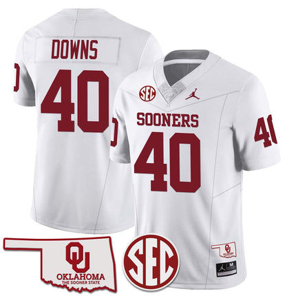Youth's Oklahoma Sooners 2024 Limited Jersey - SEC Patch - All Stitched