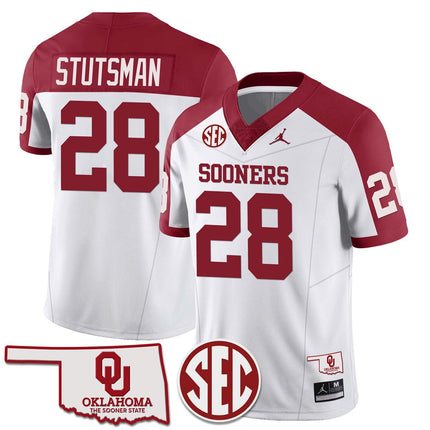 Youth's Oklahoma Sooners 2024 Limited Jersey - SEC Patch - All Stitched