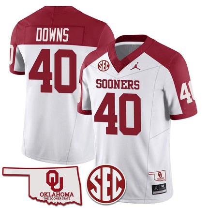 Youth's Oklahoma Sooners 2024 Limited Jersey - SEC Patch - All Stitched