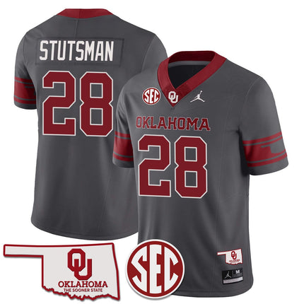 Youth's Oklahoma Sooners 2024 Limited Jersey - SEC Patch - All Stitched