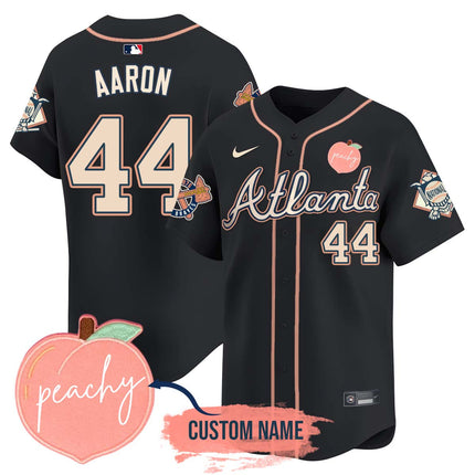 Men's Personalized Braves 2024 "Peach Fuzz" Jersey - All Stitched
