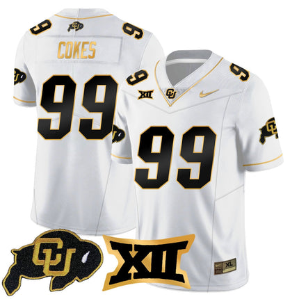 Men's Colorado Buffaloes 2024 Vapor Limited Gold Jersey - All Stitched