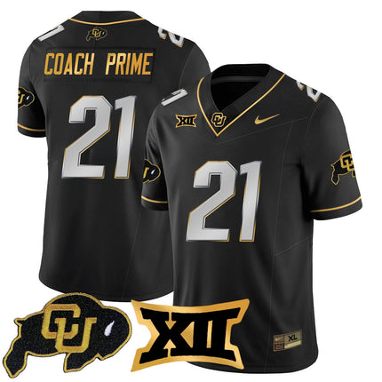 Men's Colorado Buffaloes 2024 Vapor Limited Gold Jersey - All Stitched