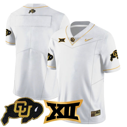 Men's Colorado Buffaloes 2024 Vapor Limited Gold Jersey - All Stitched