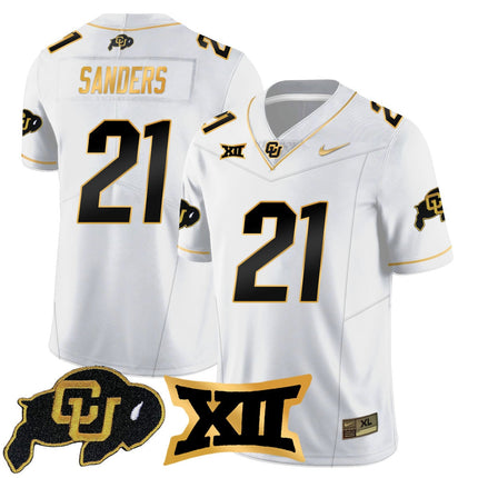 Men's Colorado Buffaloes 2024 Vapor Limited Gold Jersey - All Stitched
