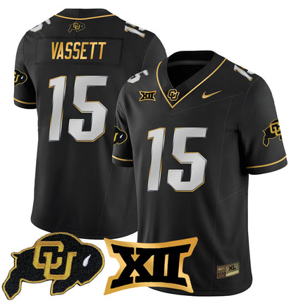 Men's Colorado Buffaloes 2024 Vapor Limited Gold Jersey - All Stitched