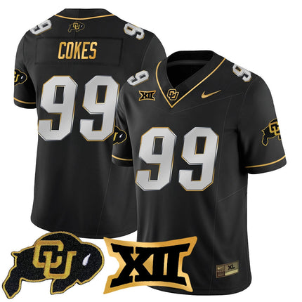 Men's Colorado Buffaloes 2024 Vapor Limited Gold Jersey - All Stitched