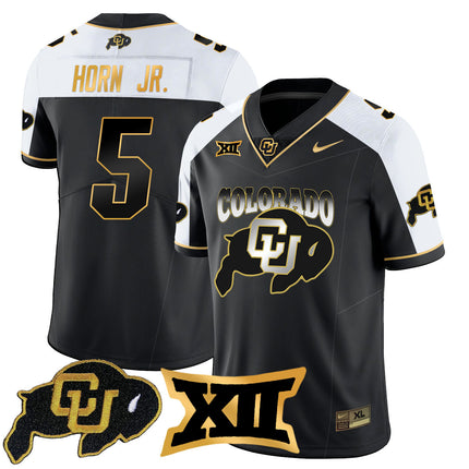 Men's Colorado Buffaloes 2024 Vapor Limited Gold Jersey N1 - All Stitched