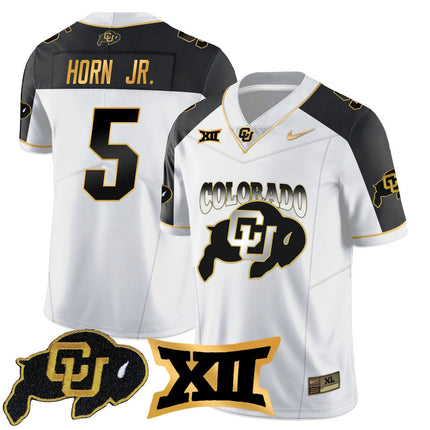 Men's Colorado Buffaloes 2024 Vapor Limited Gold Jersey N1 - All Stitched